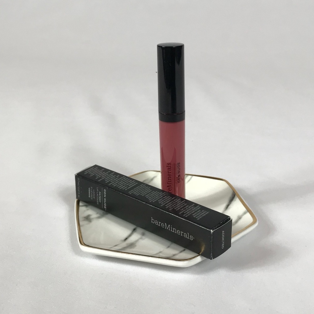 BNIB bareMinerals Gen Nude Patent Lip Lacquer - Picture 1 of 7